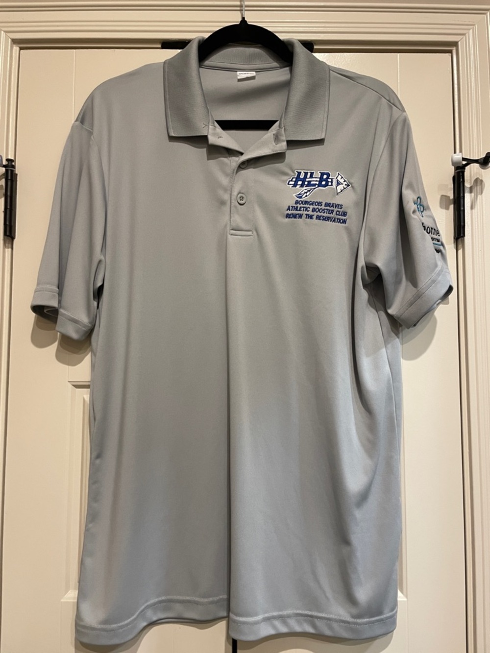 Sport-Tek Light Gray Embroidered Performance Polo